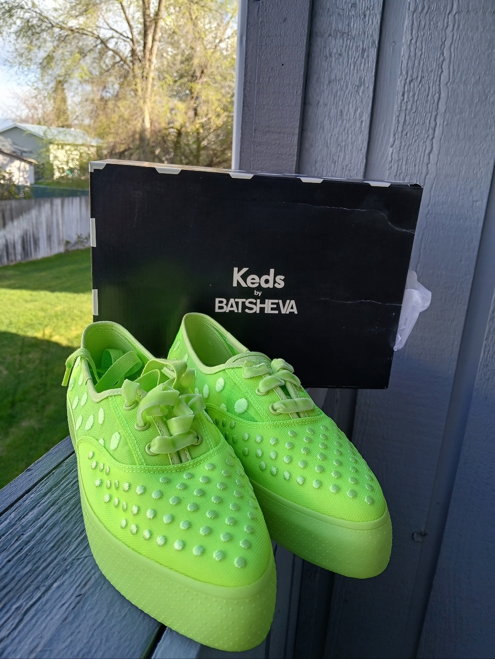 Keds X Batsheva Point Mesh Polka Dot Lace Up Sneakers Size 9.5 M